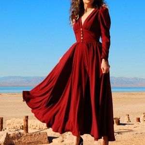 PUG Clarice 40s Vintage Maxi Coat Dress